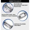 Small Metal Chain,Stainless Steel Safety Chains 40in (L) x 3MM