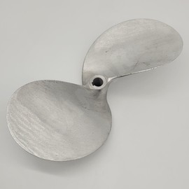 SANAR Aluminum Propeller for Longtail Mud Motor Long Tail Boat - Keyed Tapered Shaft (12")