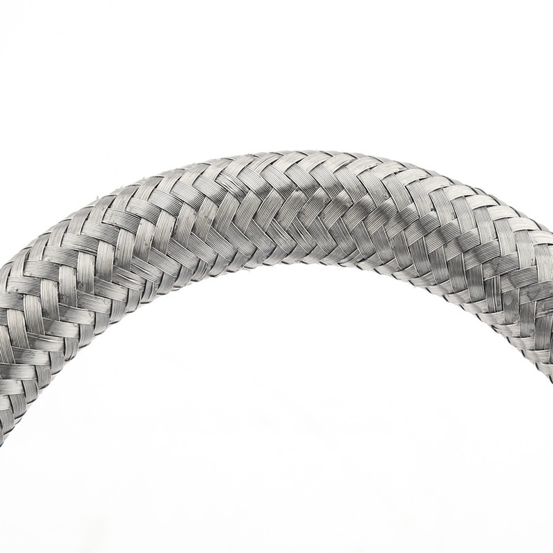 AN8 Braided Dual Feed Fuel Line Kit Carb Fittings for