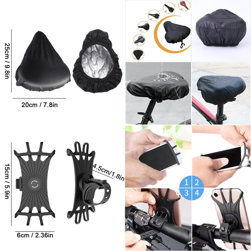 Famiredo Waterproof Bicycle Cover for 1 or 2 Bikes, 210T