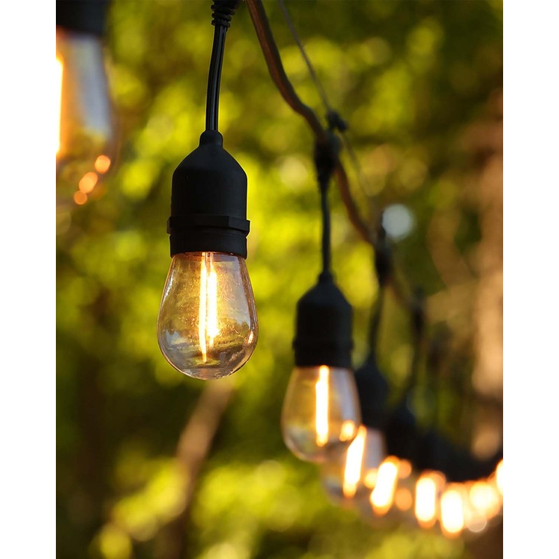 BRIMAX 2W 100FT Outdoor String Lights Commercial Grade with 32