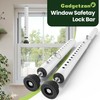 Gadgetzan 1 Pack Window Security Bars Adjustable 11"-18",Portable Short Sliding