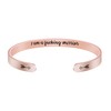 JoycuFF 18K Rose Gold Plated Jewelry Funny Gift for Her