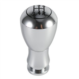 aqxreight - Gear Knob, Universal 5-Speed Car Manual / Automatic Interior Gear Knob (Silver)