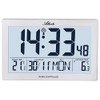 Atlanta Radio Wall Clock Digital with Temperature Display Indoor Outdoor