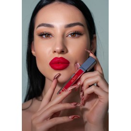 aden Liquid Lipstick+Lipliner Pencil Perfect Coverage For The WHOLE DAY Optimal Hydration MADE IN ITALY (09 Russian Red)