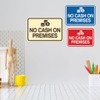Signs ByLITA Classic Framed No Cash On Premises Sign (Black