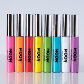 Moon Glow Neon UV Eyeliner – 10 Ml – A Spectacular Blue Glowing Effect at UV Glow in the Dark.