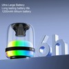 RGB Bluetooth 5.1 Speaker 1200mAh USB Rechargeable IPX4 Waterproof 9D