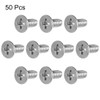 sourcing map M4x10mm Flat Head Machine Screws, Phillips Cross Screw,
