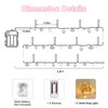 DealBeta Battery Operated Fairy String Lights, Acrylic Gems Jewels String