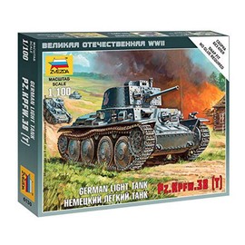 Zvezda, model Z6130, armoured combat vehicle 38 T, scale 1:100