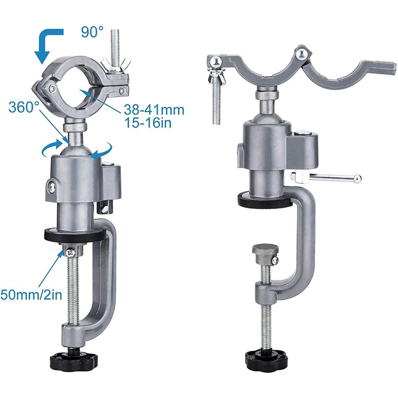 360 Degree Clamp Vice Grinder Drill Stand Holder Workbench Electric
