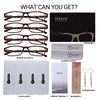 TERAISE 4 Pcs Anti-blue Light Computer Reading Glasses with Spring