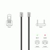 TECHZOCO RJ11 Telephone Cable, ADSL Telephone Cable, Modular Cable 6P4C,