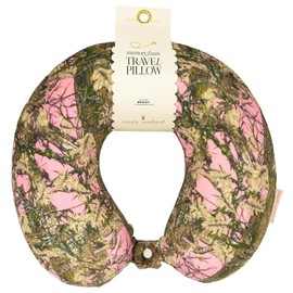 Simply Southern Memory Foam Travel Neck Pillow (Camo Pink)