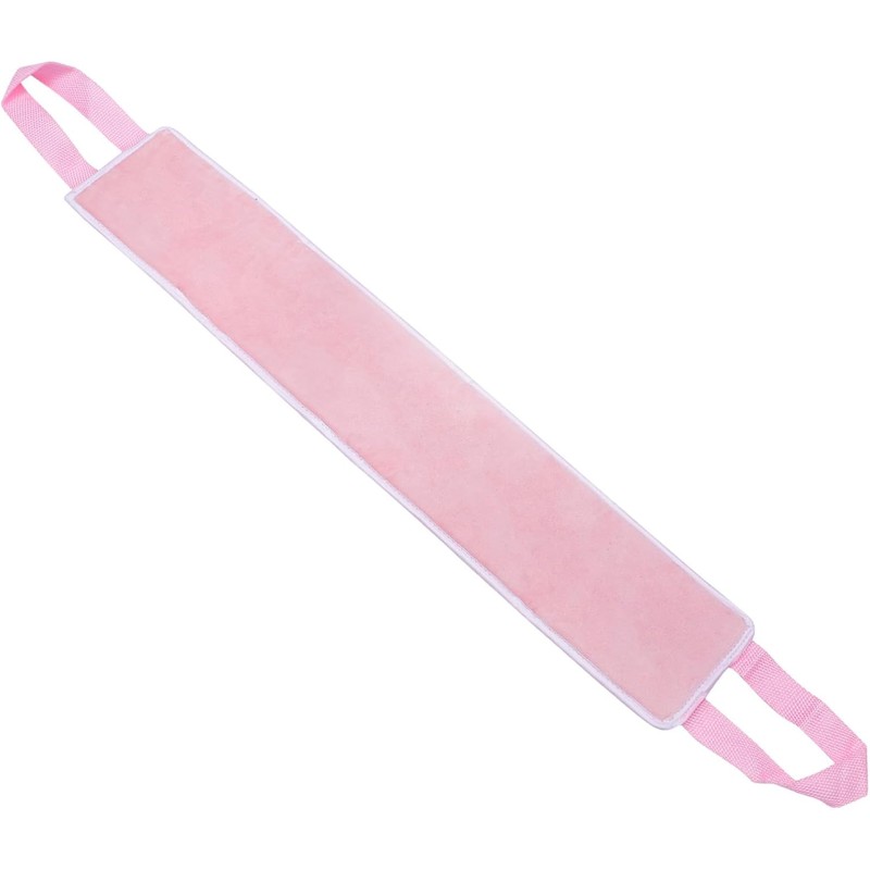 Aplicador de Loción Bronceadora Espalda Flocado Rosa, Banda Bronceadora para
