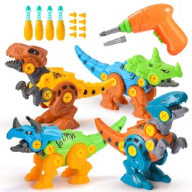 Toyzey Toys for 3 4 5 6 7 8 9 Year Old Boys, Dinosaur Toys for Boys Age 3-9 Animal Educational Toys Gifts for 3-9 Year Old Boys Girls Construction Toys for 3-9 Year Olds Dinasour Gift for Boys