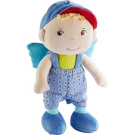 Haba 304104 Guardian Angel Frido, Lucky Charm for Children, Soft Fabric Doll with Wings; Gift for Birth or Christening