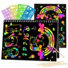 Scratch Art Book for 3-12 Year Olds, 2 Sets of