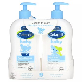 Cetaphil Baby Wash Shampoo And Daily Lotion 2 Pack Gentle Skin Care Essentials