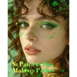 XICZH Purpurina facial, tatuajes temporales verdes, purpurina corporal para mujeres y niñas, pecas verdes para el Día de San Patricio, conciertos country, cantantes, festivales, raves (verde - 10 unid