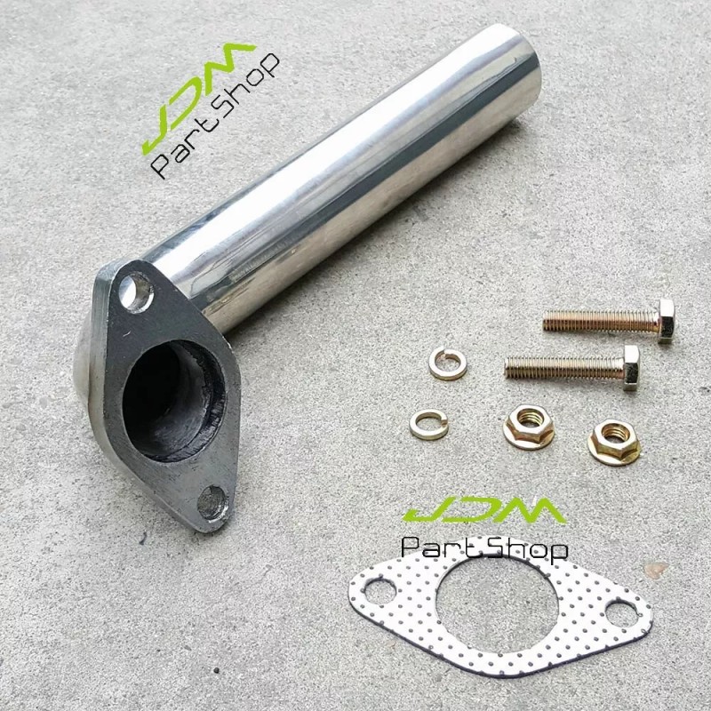 JDMPARTSHOP 35mm 38mm Stainless Pipe Wastegate Dump Tube Elbow Actuator