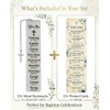 AWEZO 12 Pack Christian Bible Metal Bookmarks Cross Pendant Gifts
