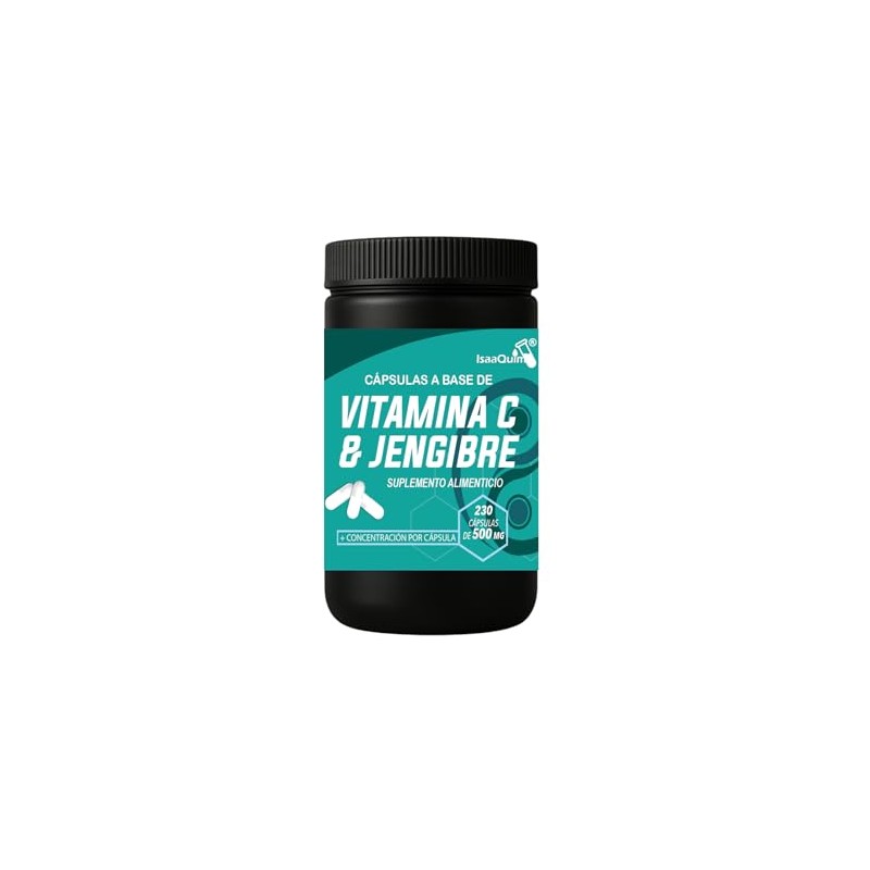 Vitamina C con Jengibre en Cápsulas | 230 Cápsulas de