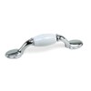 Laurey 15527 First Family 3-Inch Pull, Chrome with White Inset