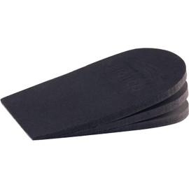 Makryn Adjustable Orthopedic Heel Lift for Leg Length Discrepancies and Heel Pain,Sports Injuries,and Achilles tendonitis,Height Increase Insoles (Black3Layers, Small)