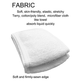 EUICAE Spa Headband Hair Wrap Sweat Headband Head Wrap Hair Towel Wrap Non-slip Stretchable Washable Makeup Headband for Face Wash Facial Treatment Sport Fits All White (White 5pcs)