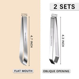 Generic 2PCS Garlic Peeler, Garlic Skin Remover Peeler, Stainless Garlic Tweezers, Kitchen Tools for Protecting Nails & Avoiding Garlic Smell