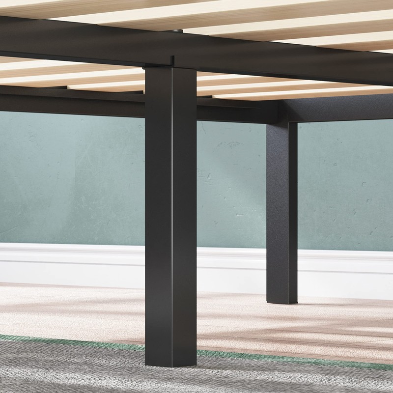 ZINUS Korey Metal Platform Bed Frame with Upholstered Headboard /