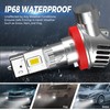 Discoball H11 LED Headlight Bulb, 80W 12000LM 6500K Cool White