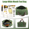 Tool Bag, Wide Mouth Tool Bag, Durable Canvas Tool Bag,