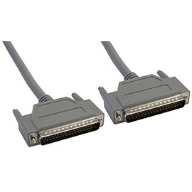 Amphenol CS-DSDMDB37MM-010 37-Pin DB37 Deluxe D-Sub Cable, Shielded, Male/Male, 10', Gray