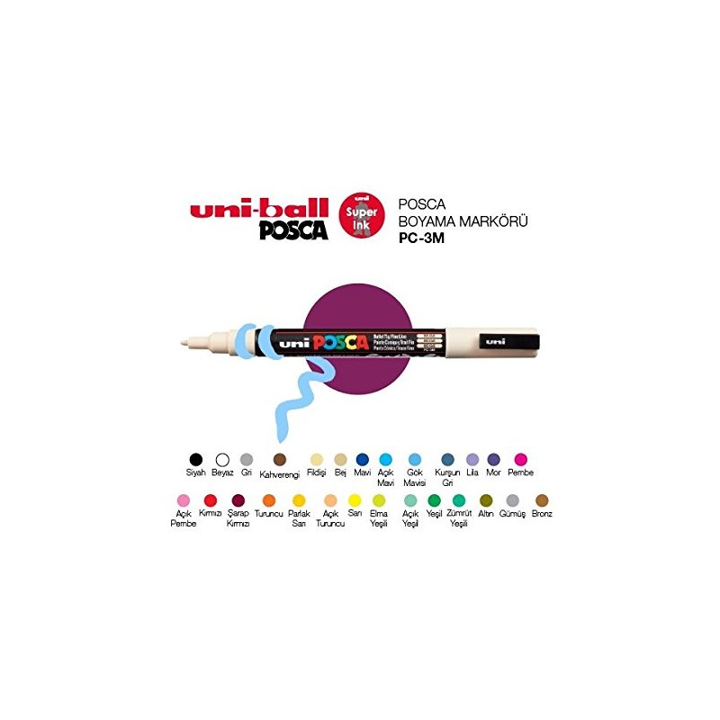 Posca Marker Pen Conical Tip Fine Line Client Blueaa