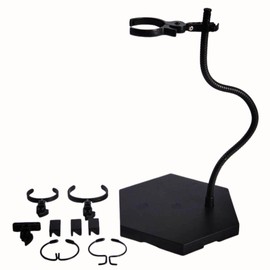 Solvanta Figure Stand, Compatible with 1/6 Scale, Black Base, Plastic Model, Doll Display, Stable