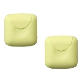 Luckious Brand 2 PCS Travel Soap Box - Waterproof and Leakproof Square Small Soap Dish with Sealed Portable Design, for Home and Outdoor Supplies (Green or Red)