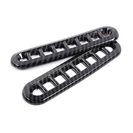 VIOJI 2X Side Door Air Vent Outlet Cover Trim Accessories Carbon for Ford for F150 2009-2014 Front Left,Right,Inteiror,Inner 2SDAVOCTAFFF2C