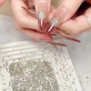 300Pcs 3mm Mini Rhombic Nail Art Charm Shiny Zircon Nail