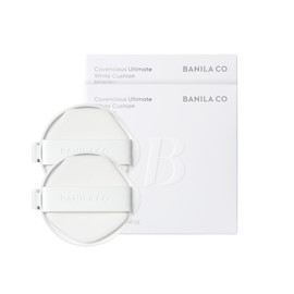 Banila Co. [Vanillaco] Vegan Covericious Ultimate White Cushion Refill 14g (SPF38 PA++) 2pcs / [바닐라코] 비건 커버리셔스 얼티밋 화이트 쿠션 리필 14g (SPF38 PA++) 2개