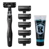 KAI AUGER Razor Set with Replacement Blades, Shaving Gel, T-shaped,