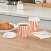 Restaurantware 8 Ounce Disposable Coffee Cups With Lids, 20 Hot