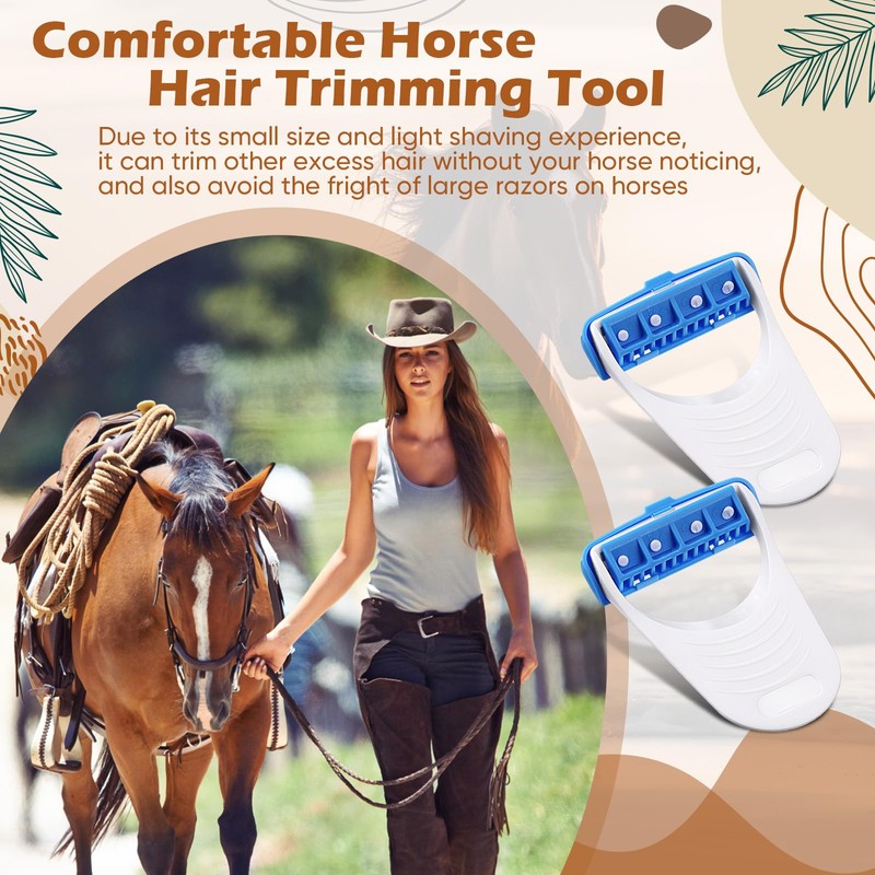 Lanties 6 Pcs Horse Clippers Grooming Razor Disposable Grooming Razor