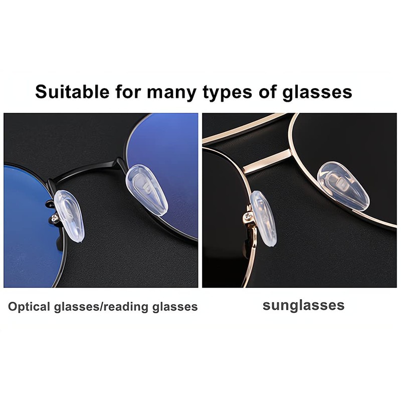 Eyeglasses Nose Pads,BEHLINE 5 Pairs Soft Silicone Glasses Nose Pieces,Air