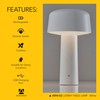 Adesso Cordless Table Lamp with 3-Level Touch Dimmer & Built-in