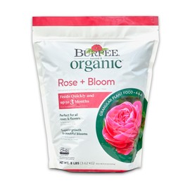 Burpee Organic Bloom Granular All-Natural Food for Roses and Flower Plants | Ideal for Container Gardens, Beds or Bushes, 4 lb, 4lb. Bag