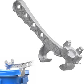 1Pcs Aluminum Bucket Opener, Metal Gallon Pail Opener,Aluminum Drum Wrench Bucket Opener, 5 Gallon Pail Opener, Can Opener Lid Remover Tool for Home Industrial Use